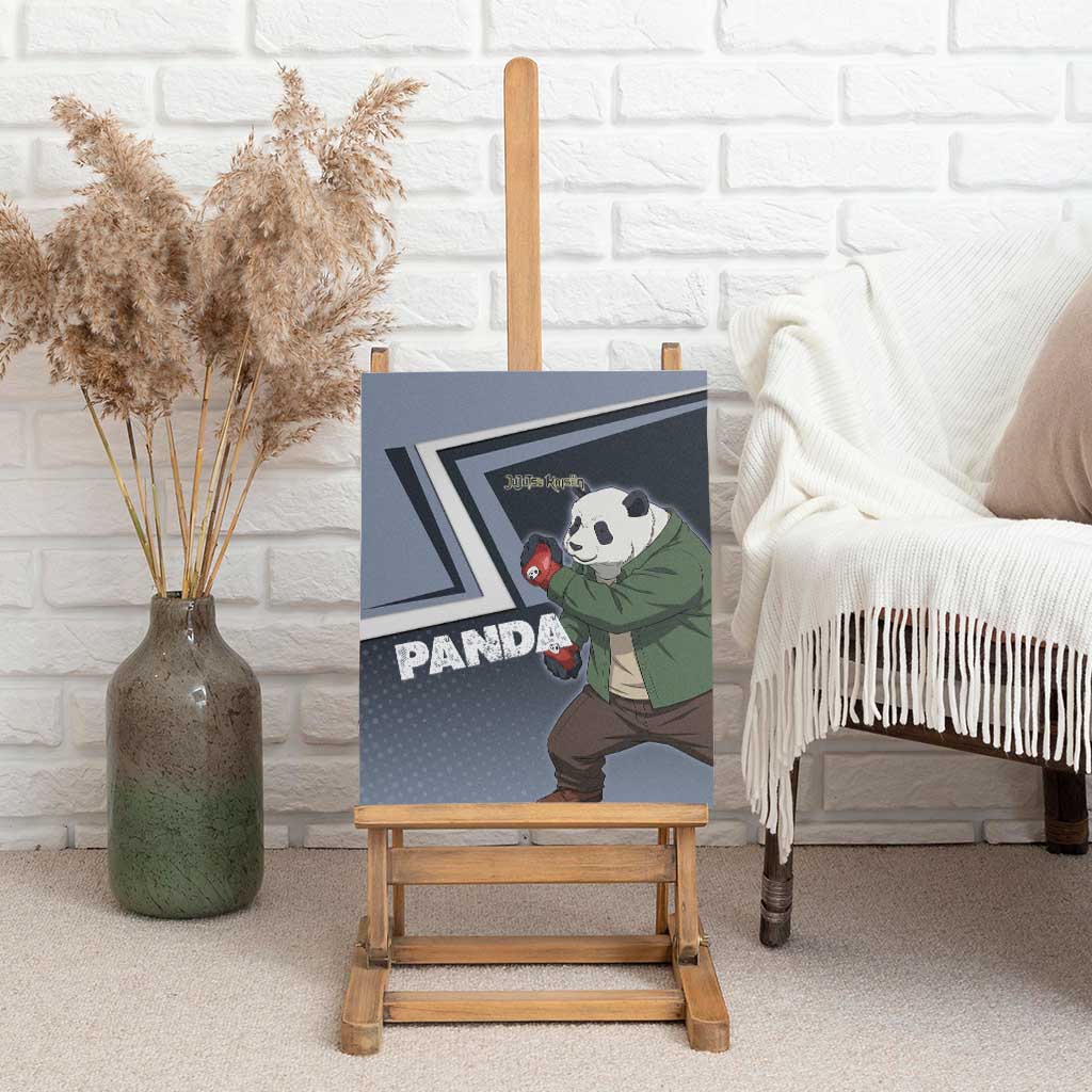 Panda Canvas Wall Art Urban Anime Combat Style