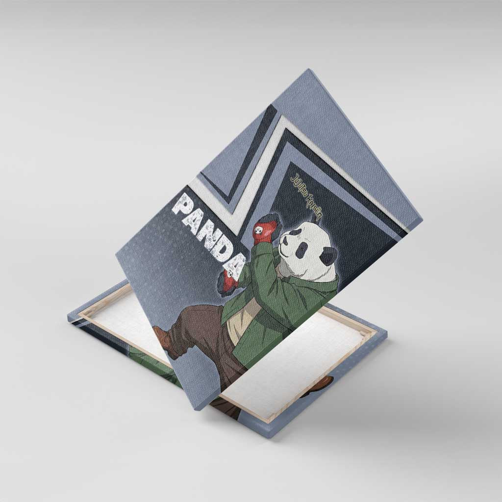 Panda Canvas Wall Art Urban Anime Combat Style