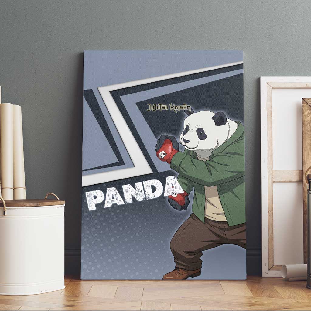 Panda Canvas Wall Art Urban Anime Combat Style