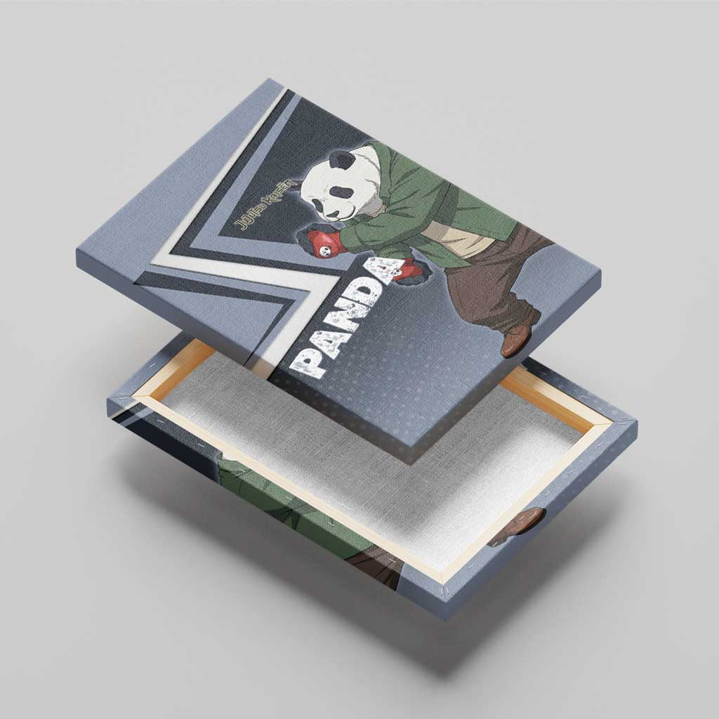 Panda Canvas Wall Art Urban Anime Combat Style