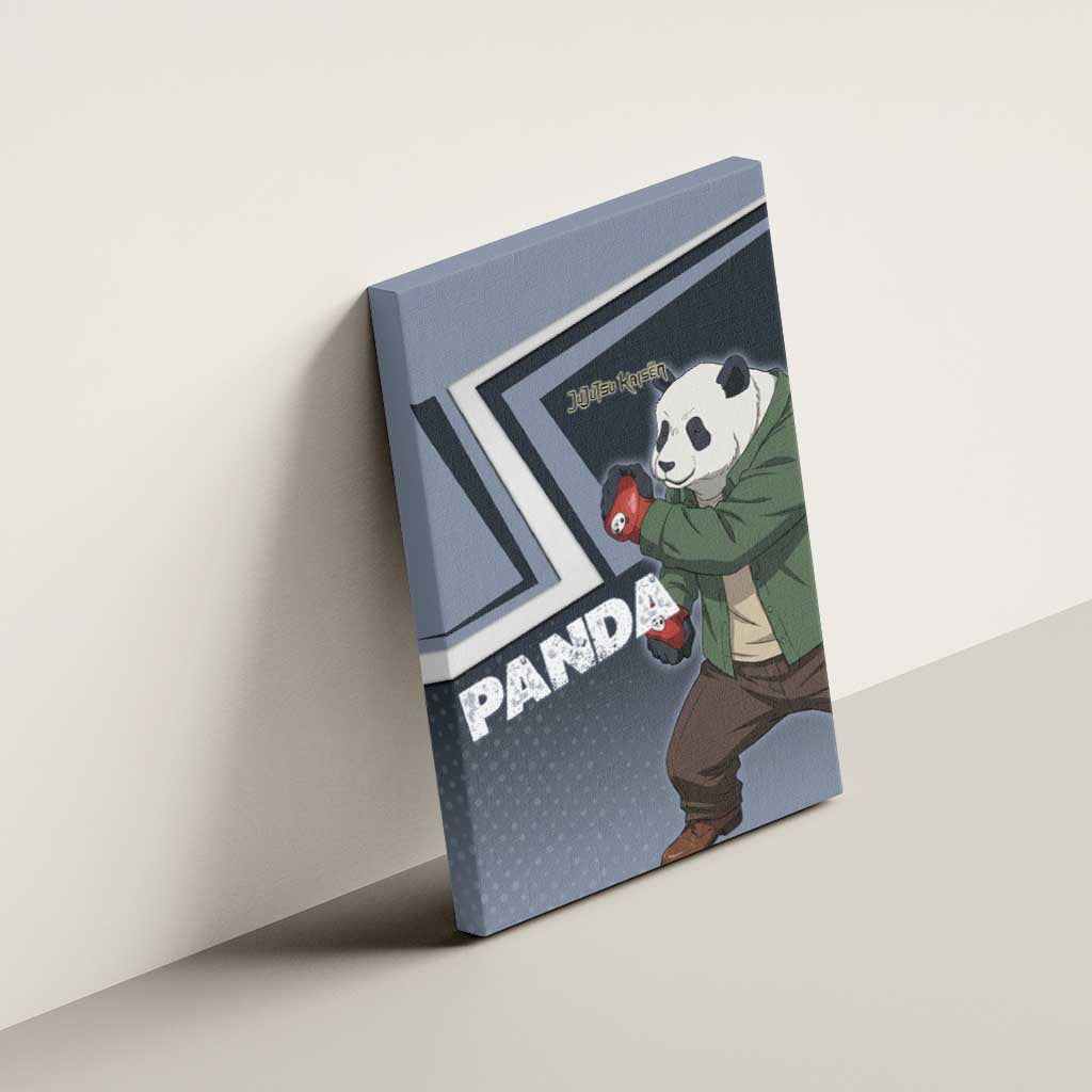 Panda Canvas Wall Art Urban Anime Combat Style