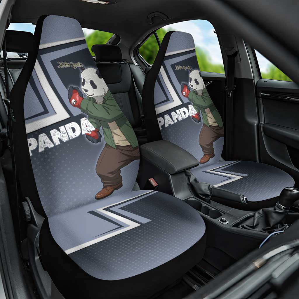 Panda Car Seat Cover Urban Anime Combat Style