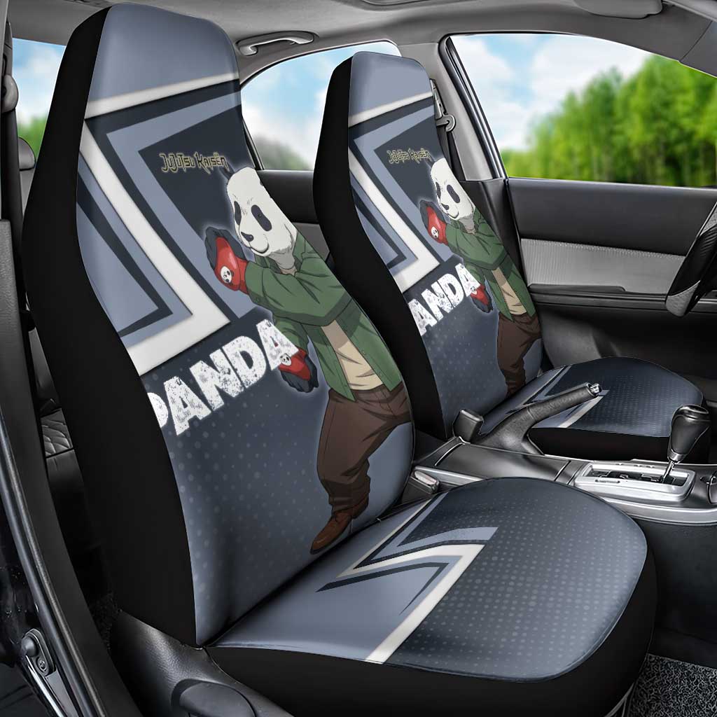 Panda Car Seat Cover Urban Anime Combat Style