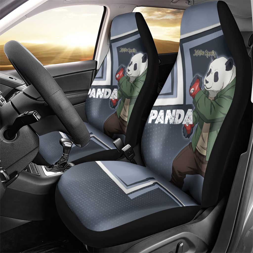 Panda Car Seat Cover Urban Anime Combat Style