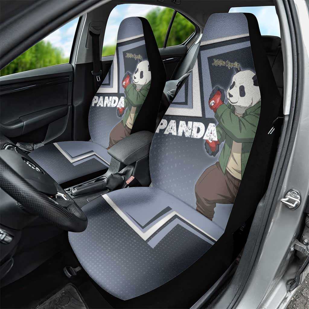 Panda Car Seat Cover Urban Anime Combat Style