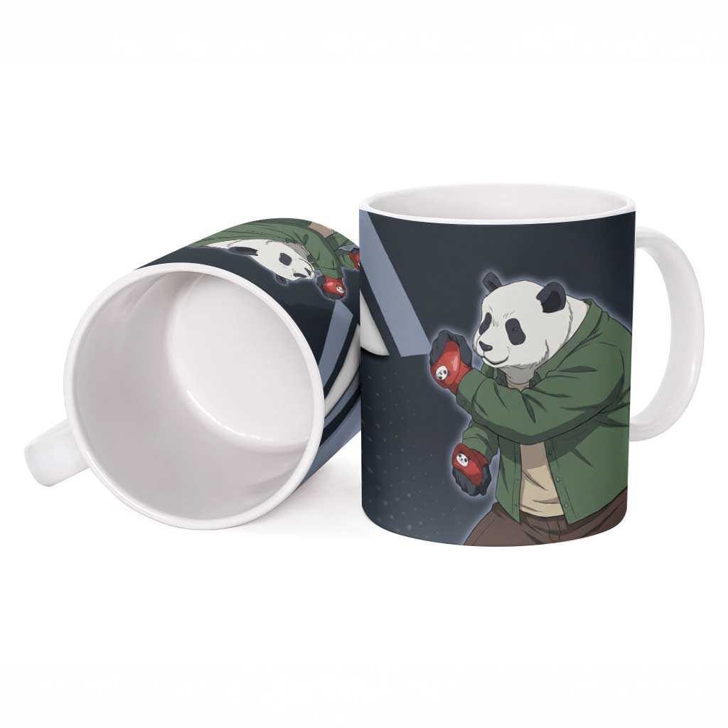 Panda Ceramic Mug Urban Anime Combat Style