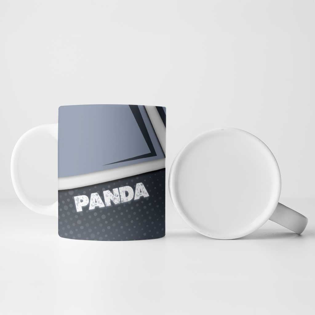 Panda Ceramic Mug Urban Anime Combat Style