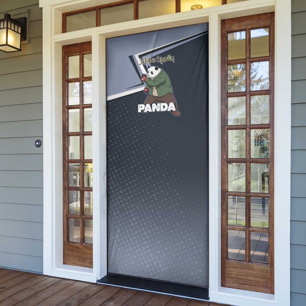 Panda Door Cover Urban Anime Combat Style