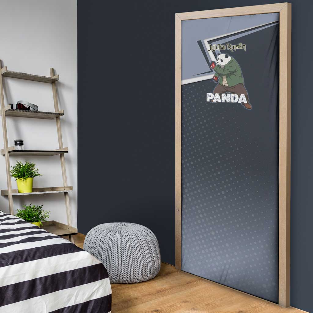 Panda Door Cover Urban Anime Combat Style
