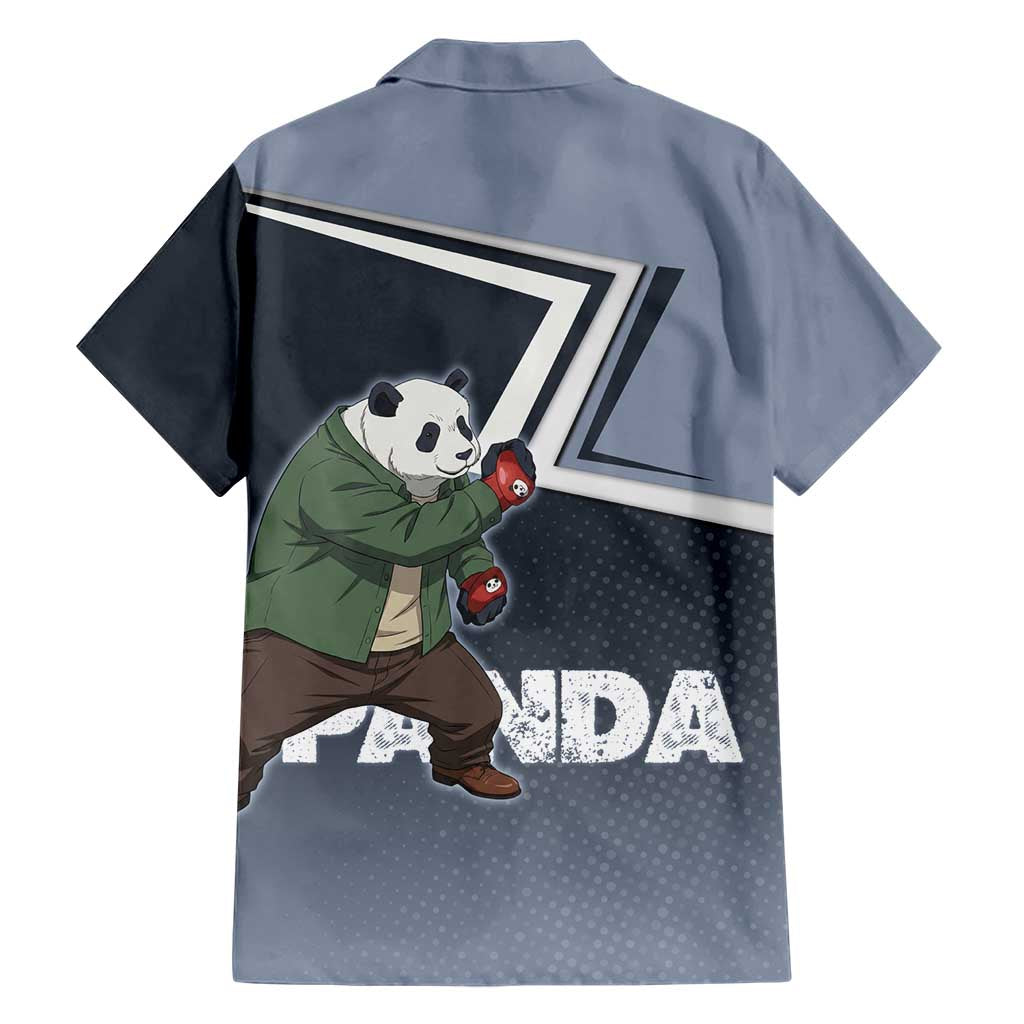 Panda Family Matching Off Shoulder Maxi Dress and Hawaiian Shirt Urban Anime Combat Style