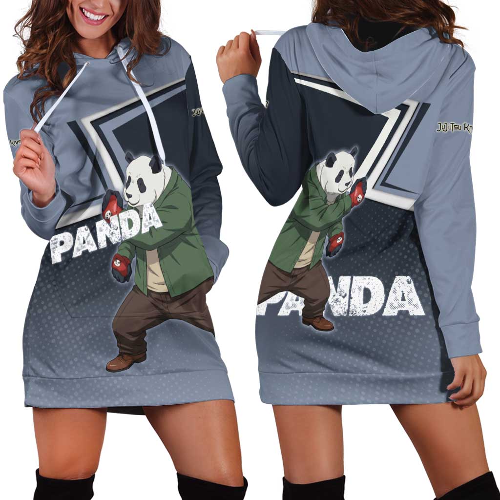 Panda Hoodie Dress Urban Anime Combat Style