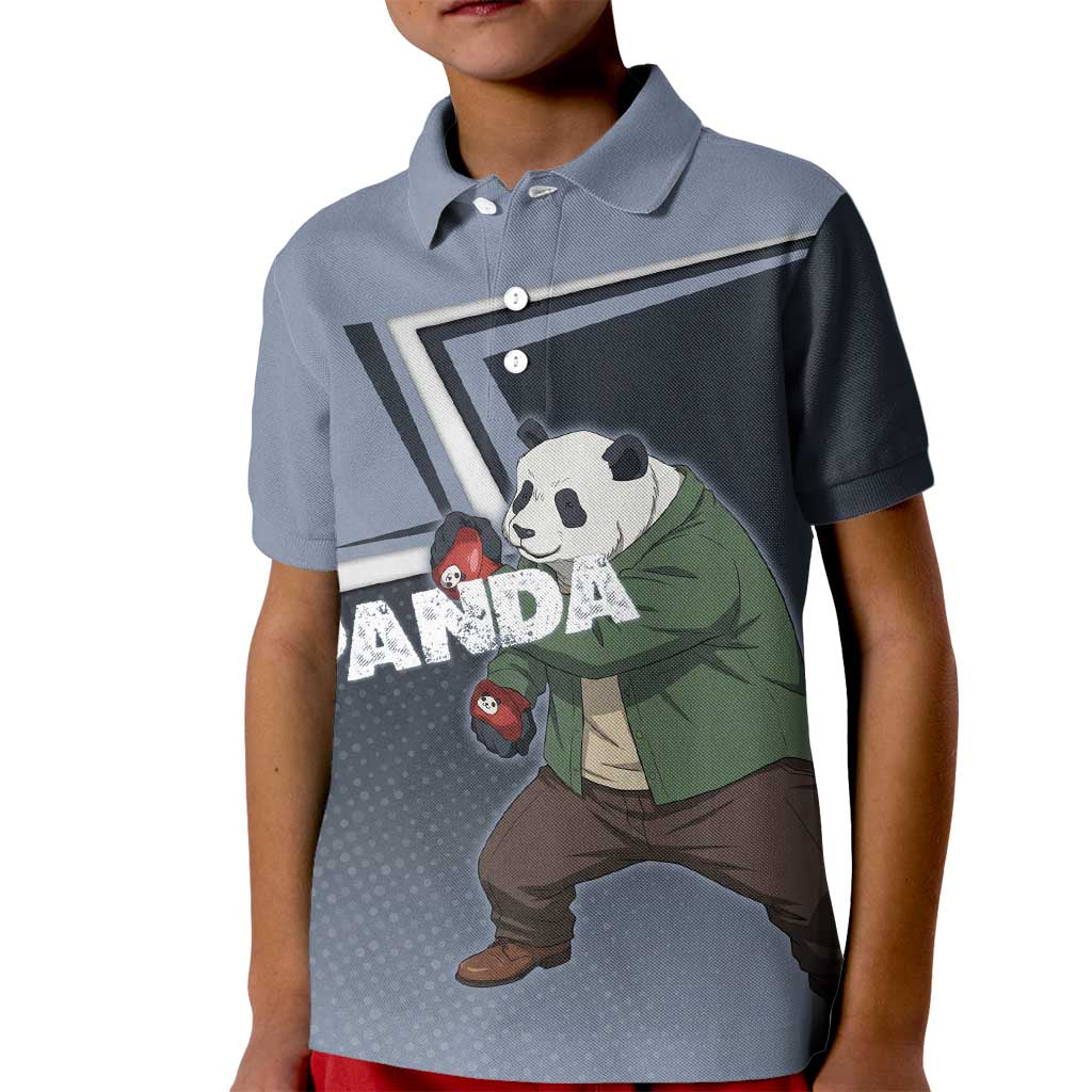 Panda Kid Polo Shirt Urban Anime Combat Style