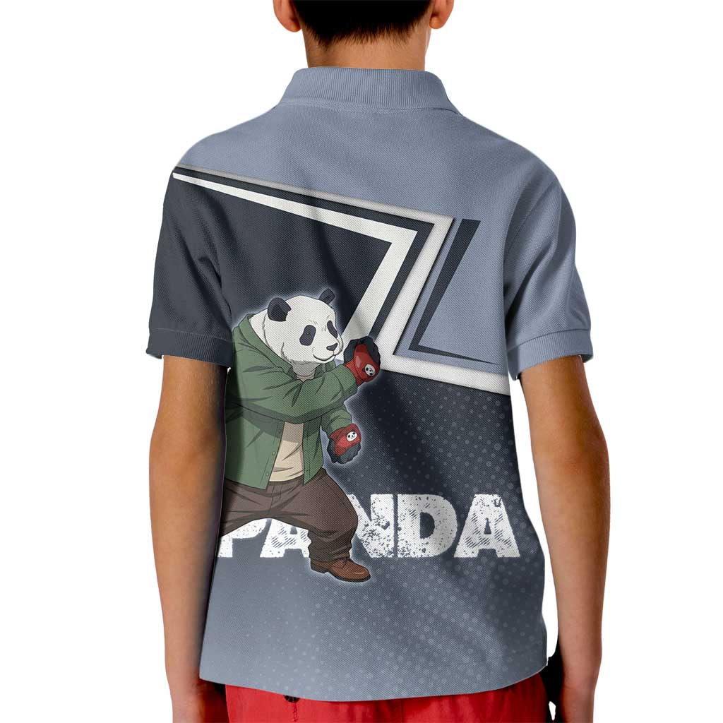 Panda Kid Polo Shirt Urban Anime Combat Style