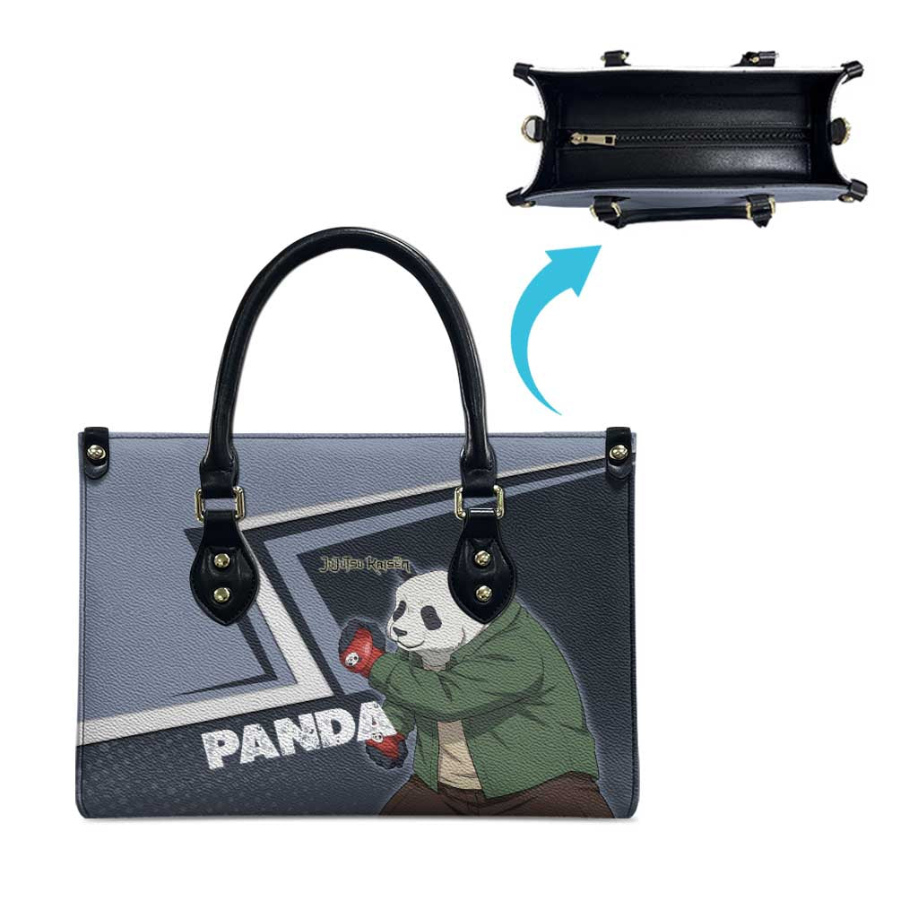 Panda Leather Bag Urban Anime Combat Style