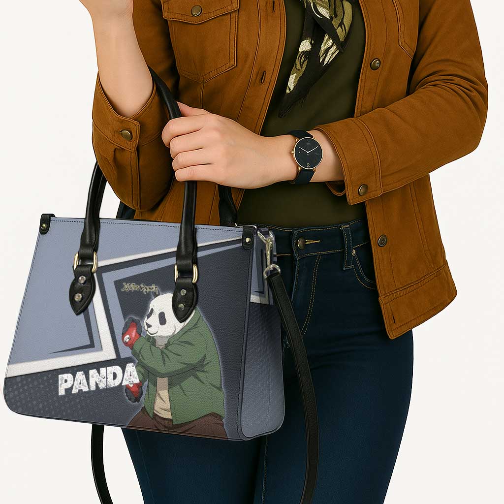 Panda Leather Bag Urban Anime Combat Style