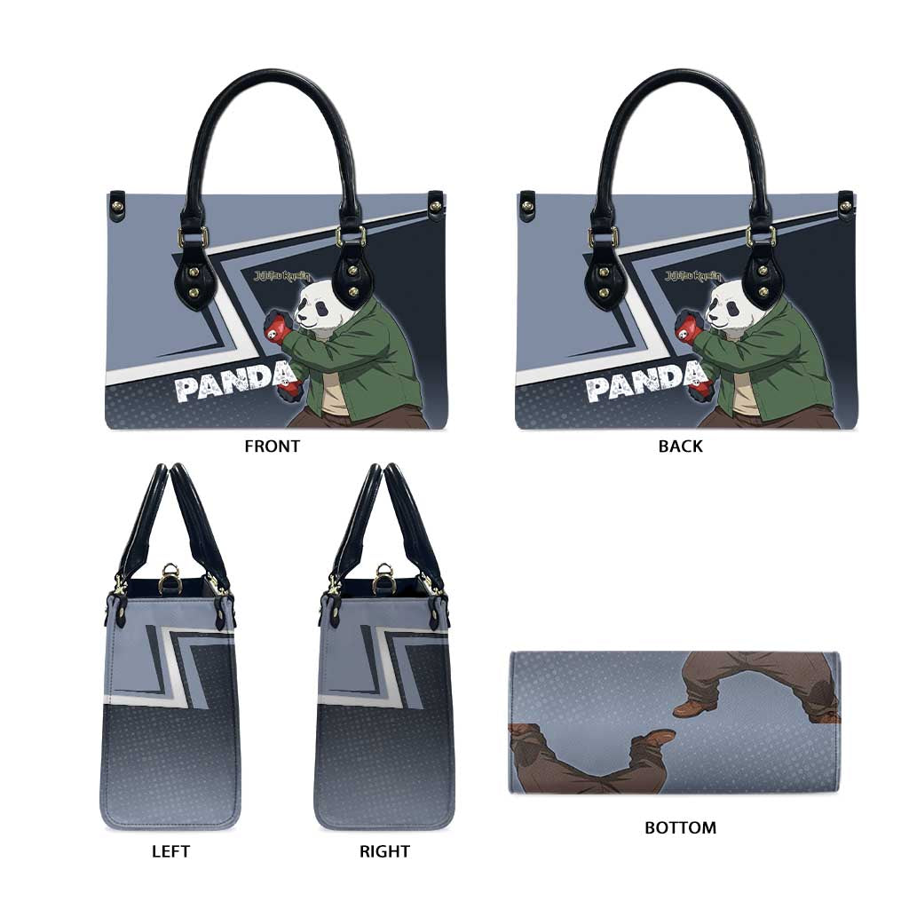 Panda Leather Bag Urban Anime Combat Style
