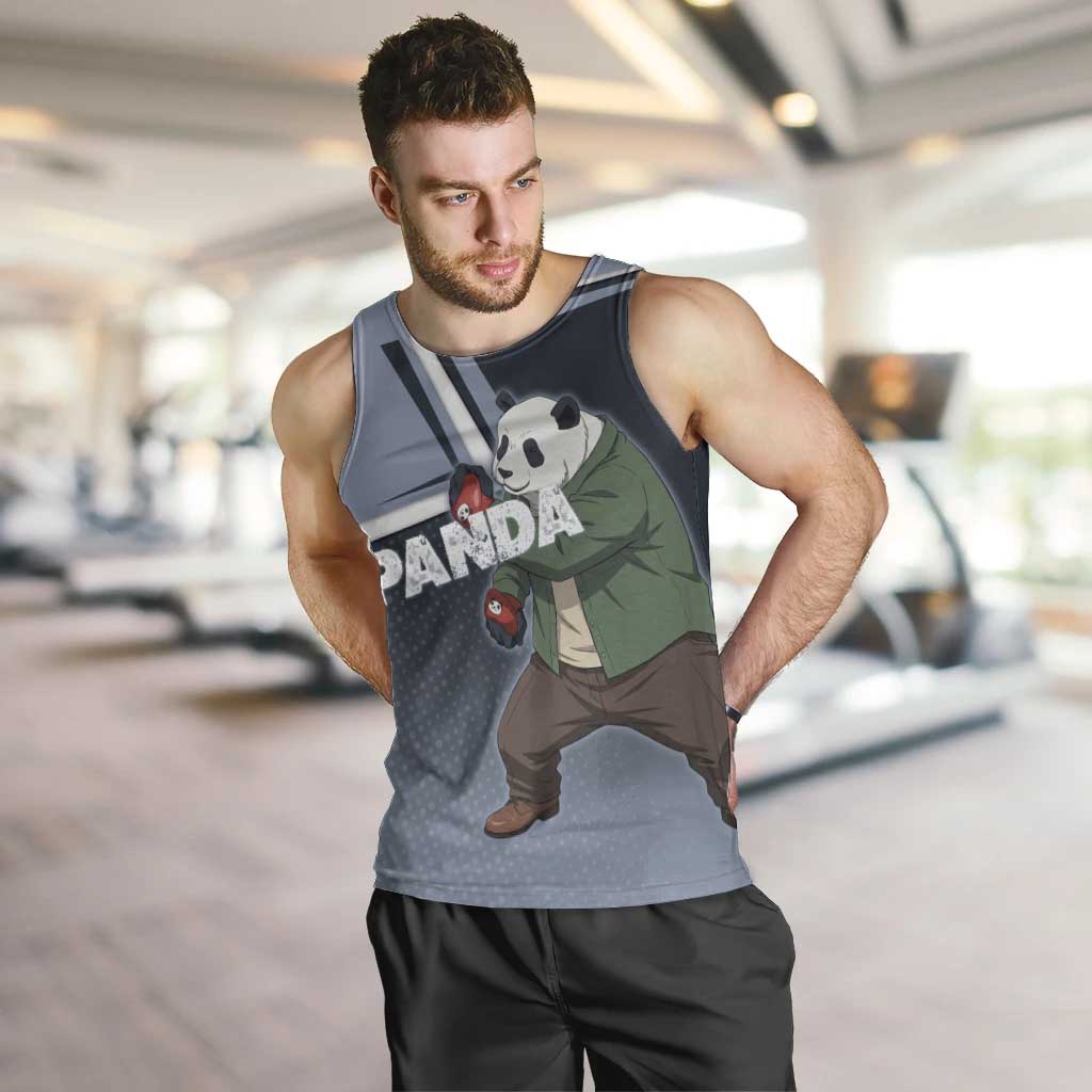 Panda Men Tank Top Urban Anime Combat Style