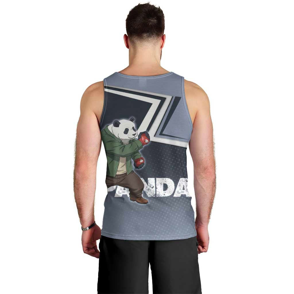 Panda Men Tank Top Urban Anime Combat Style