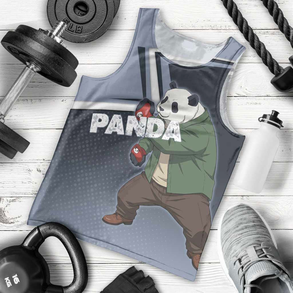 Panda Men Tank Top Urban Anime Combat Style