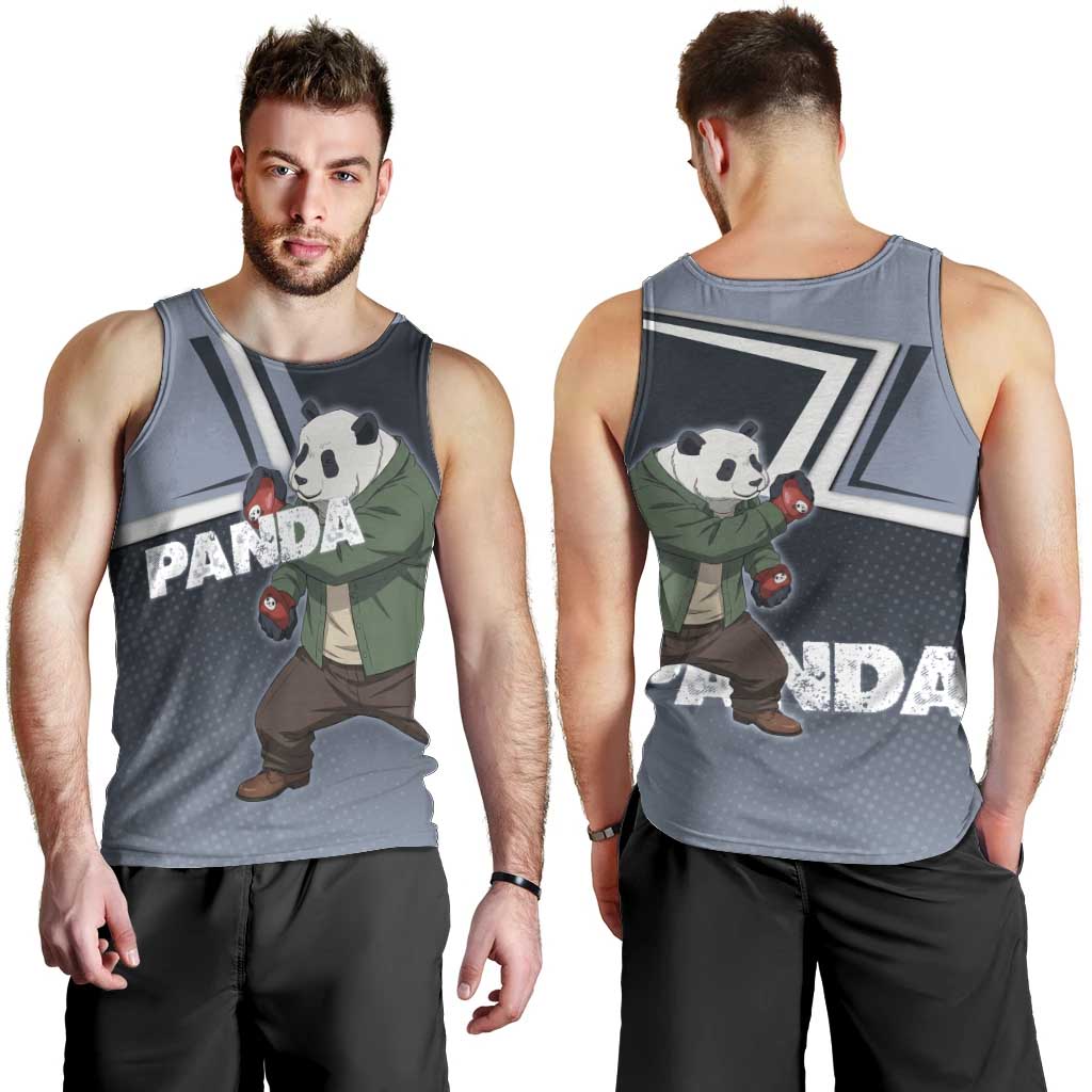 Panda Men Tank Top Urban Anime Combat Style