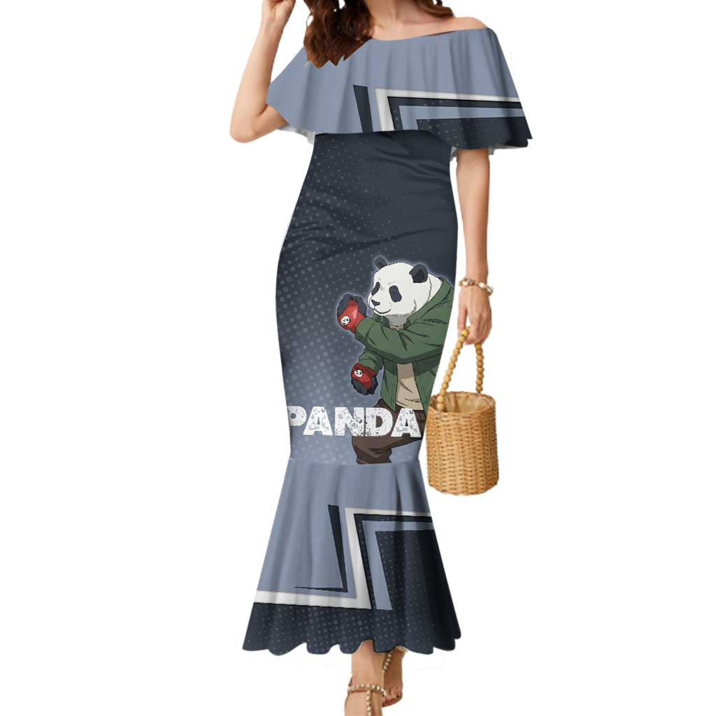 Panda Mermaid Dress Urban Anime Combat Style