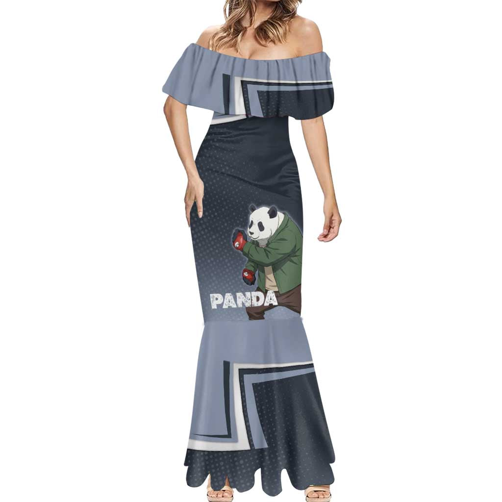 Panda Mermaid Dress Urban Anime Combat Style