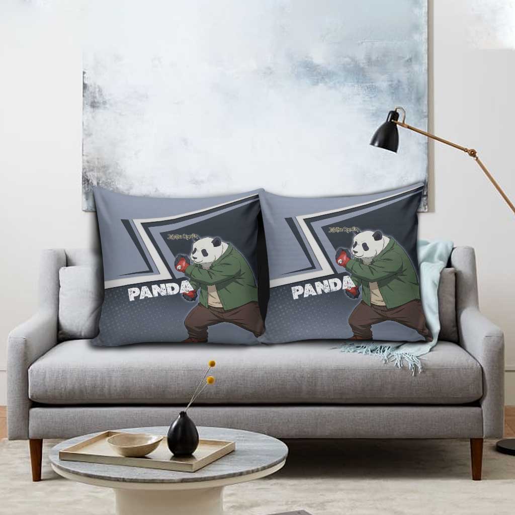 Panda Pillow Cover Urban Anime Combat Style
