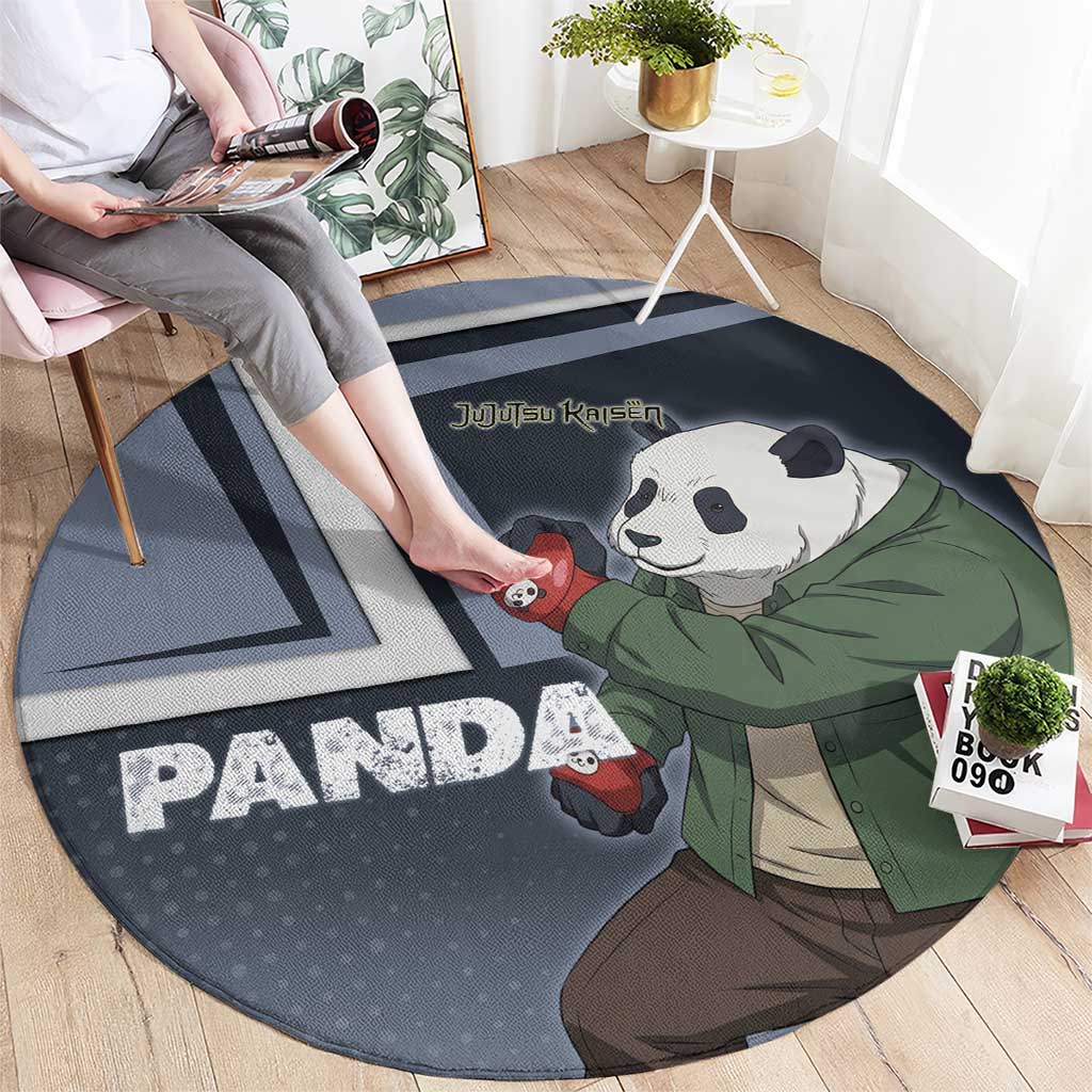 Panda Round Carpet Urban Anime Combat Style