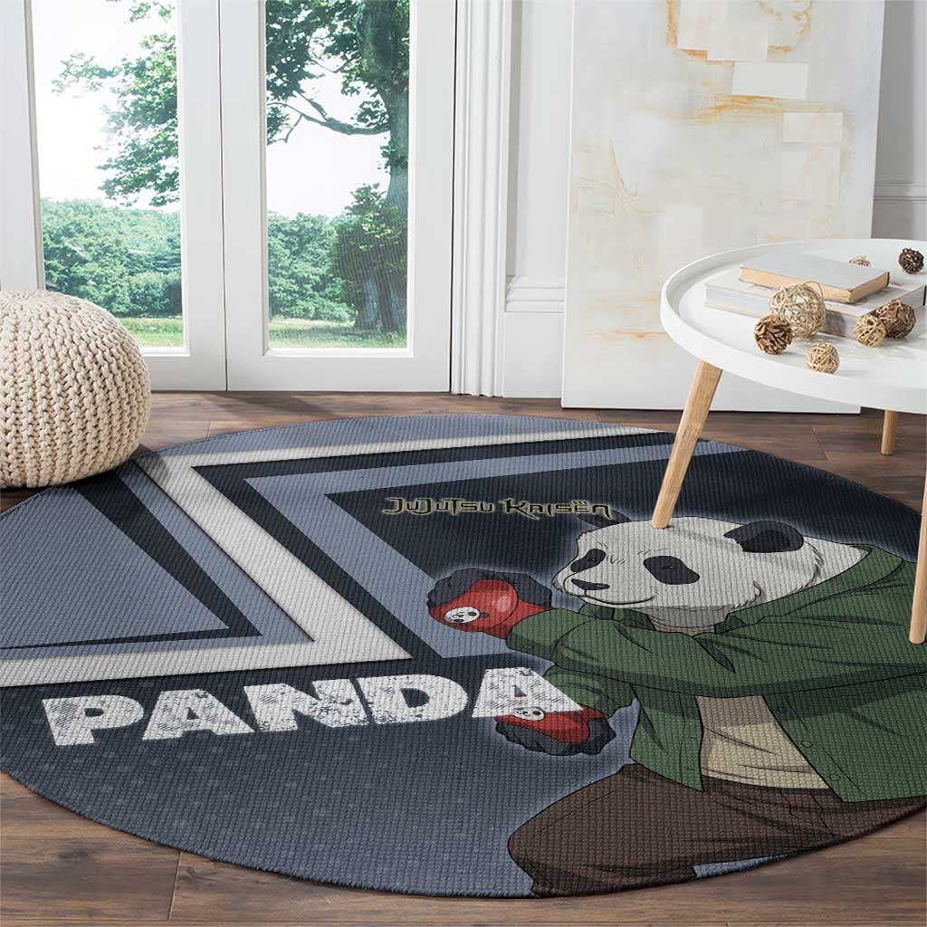 Panda Round Carpet Urban Anime Combat Style