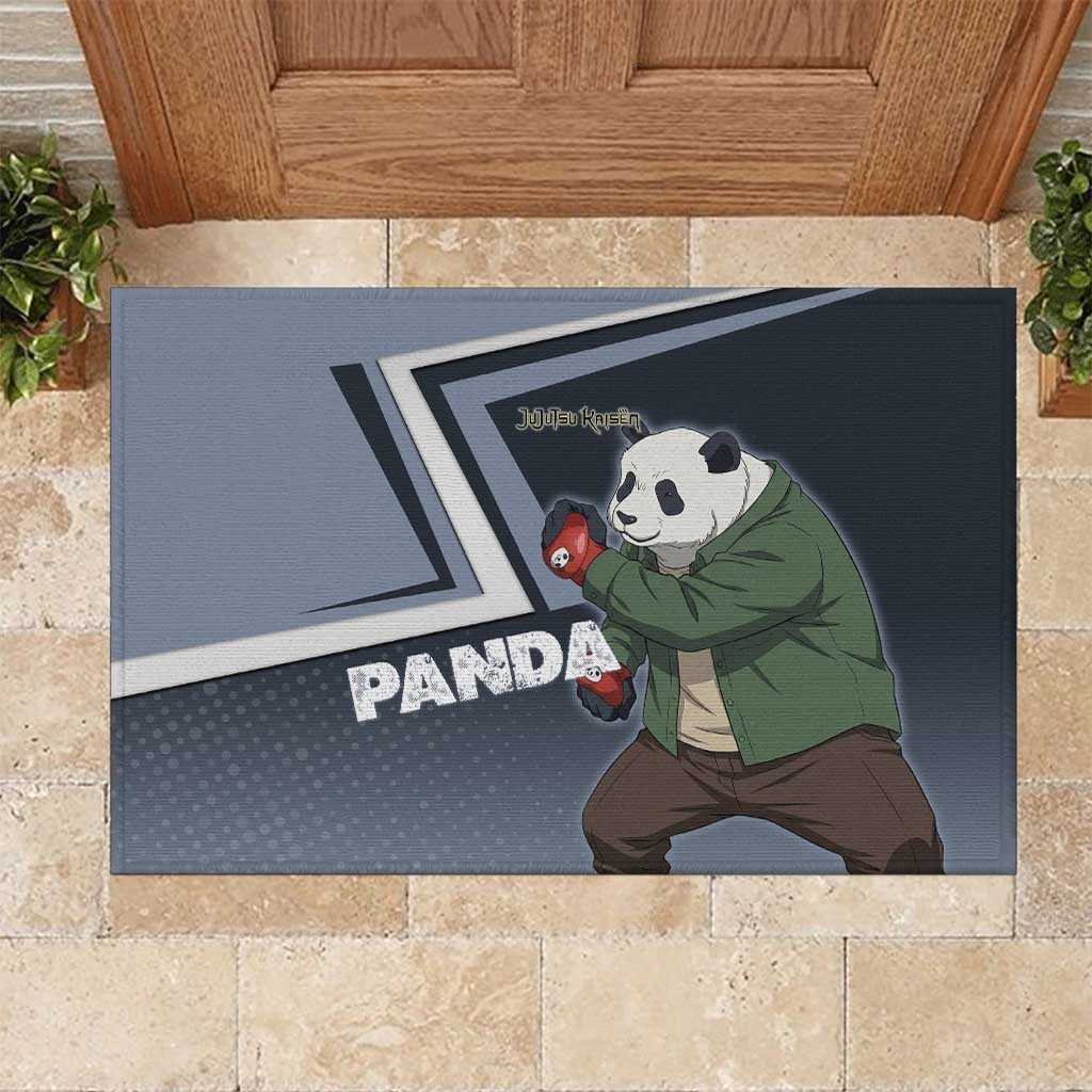 Panda Rubber Doormat Urban Anime Combat Style