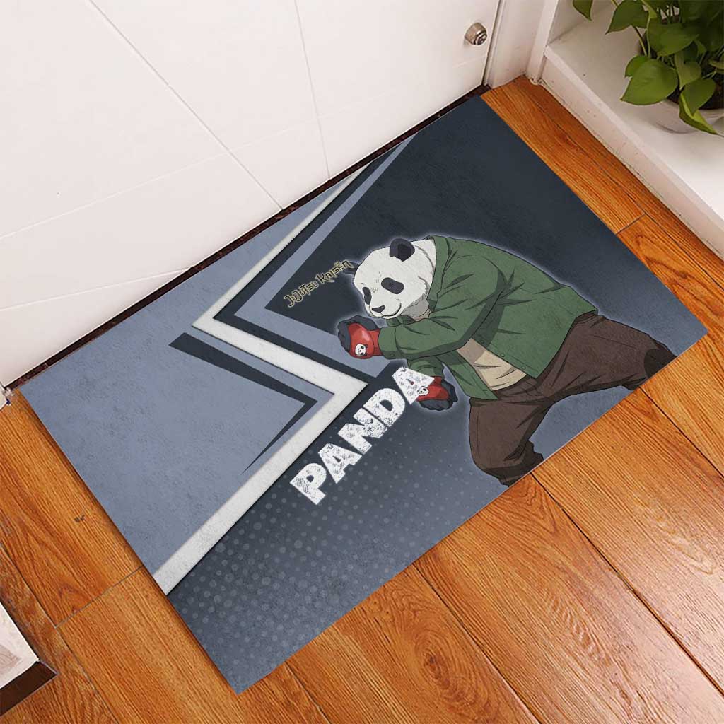 Panda Rubber Doormat Urban Anime Combat Style