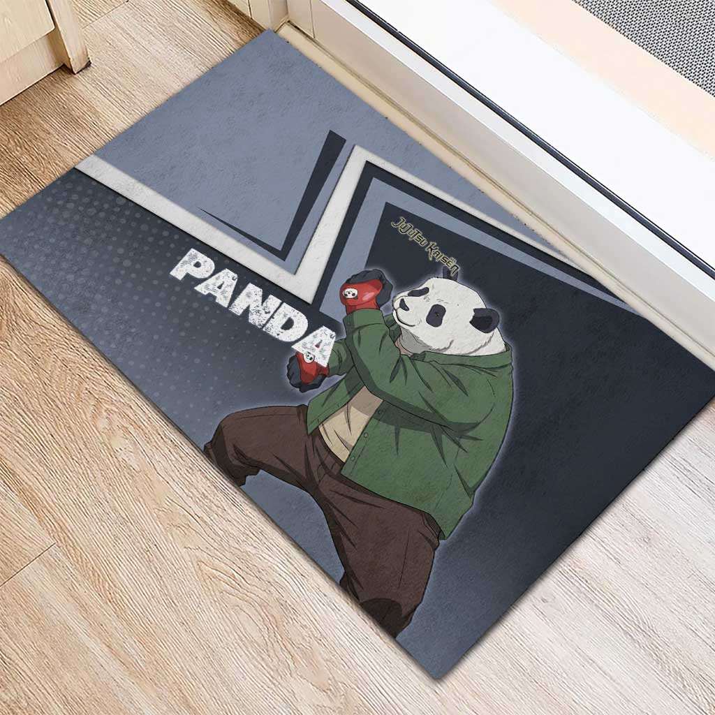 Panda Rubber Doormat Urban Anime Combat Style