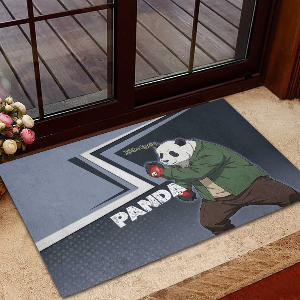 Panda Rubber Doormat Urban Anime Combat Style