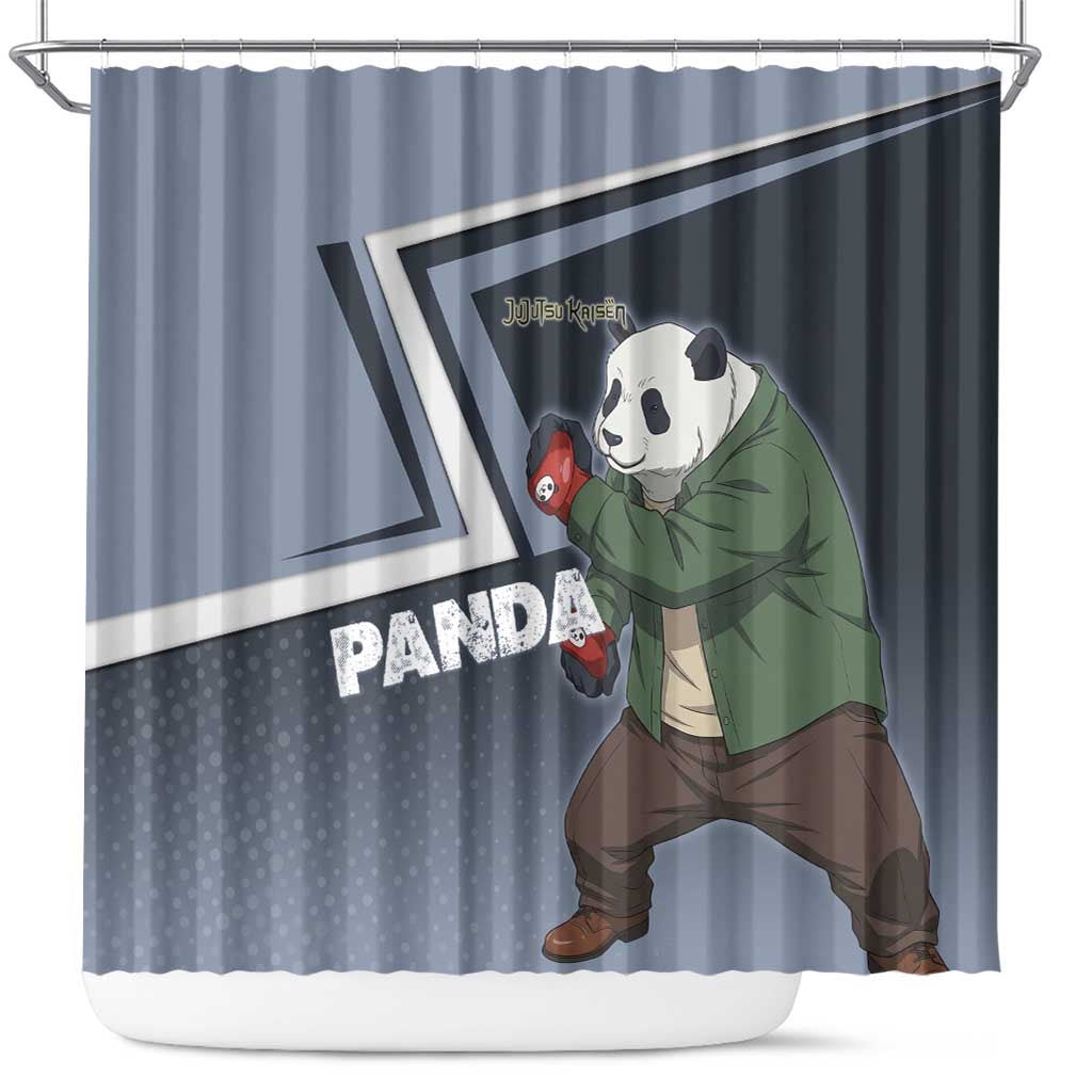 Panda Shower Curtain Urban Anime Combat Style