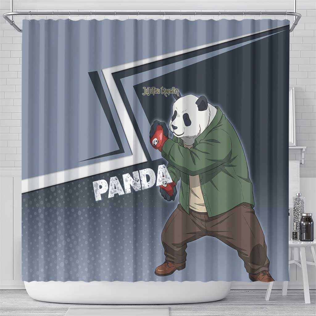 Panda Shower Curtain Urban Anime Combat Style