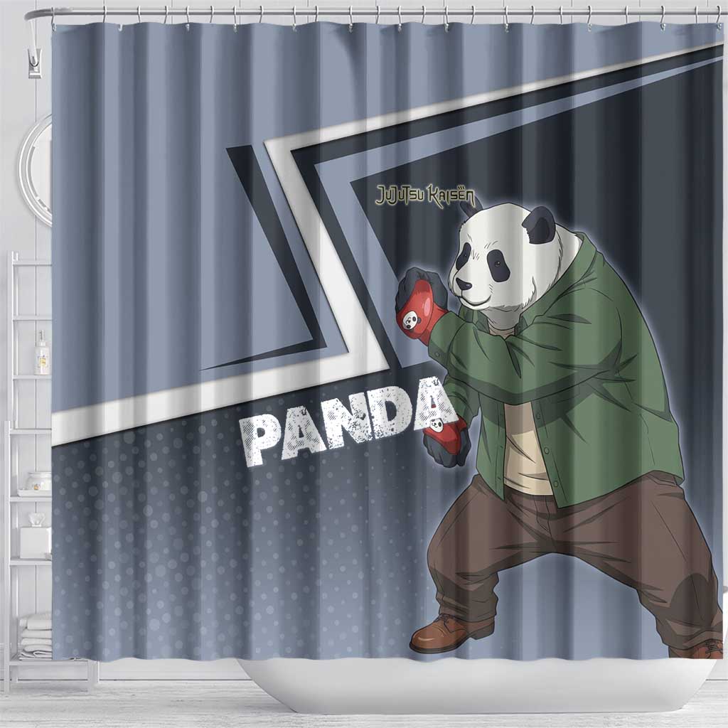 Panda Shower Curtain Urban Anime Combat Style