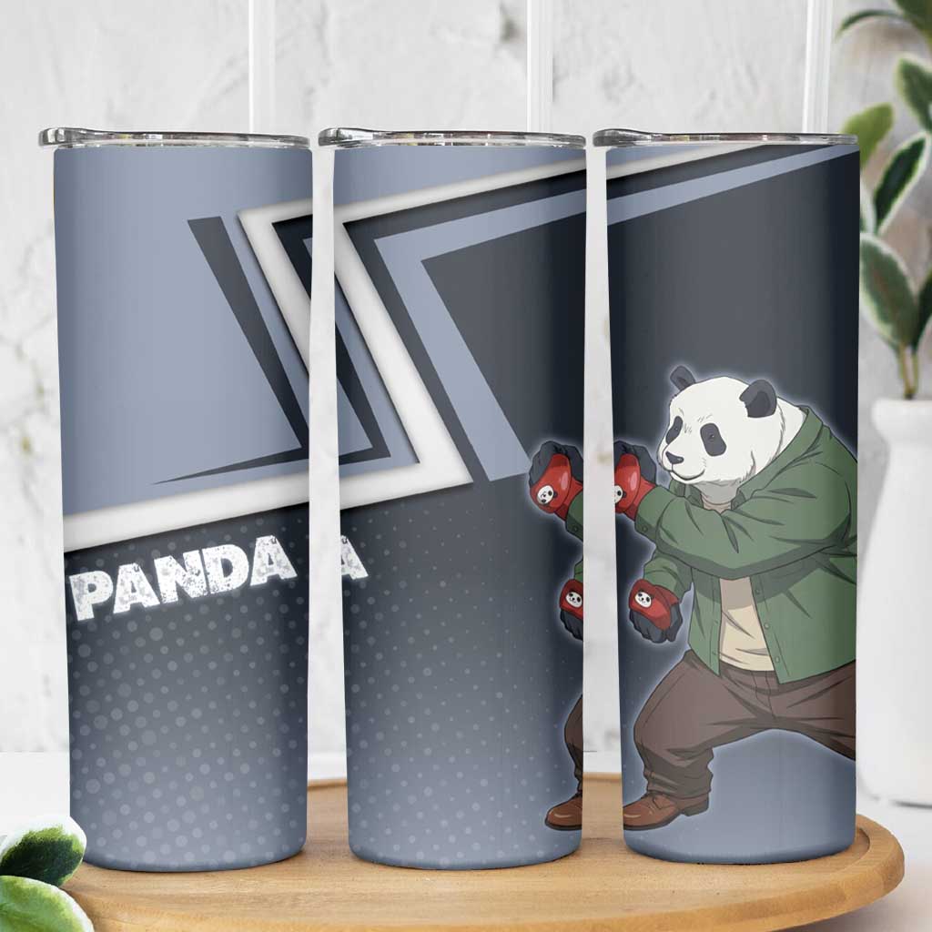 Panda Skinny Tumbler Urban Anime Combat Style