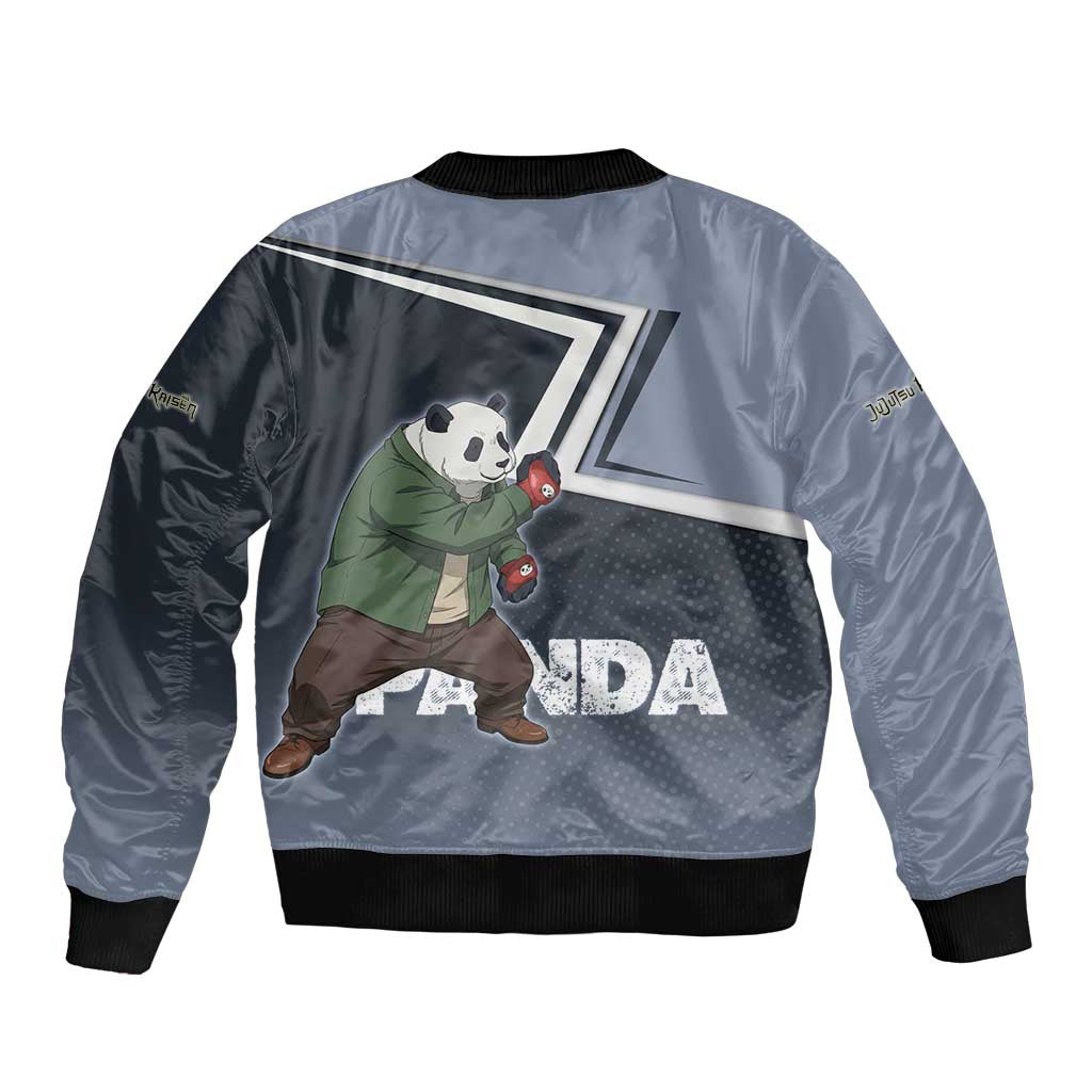 Panda Sleeve Zip Bomber Jacket Urban Anime Combat Style