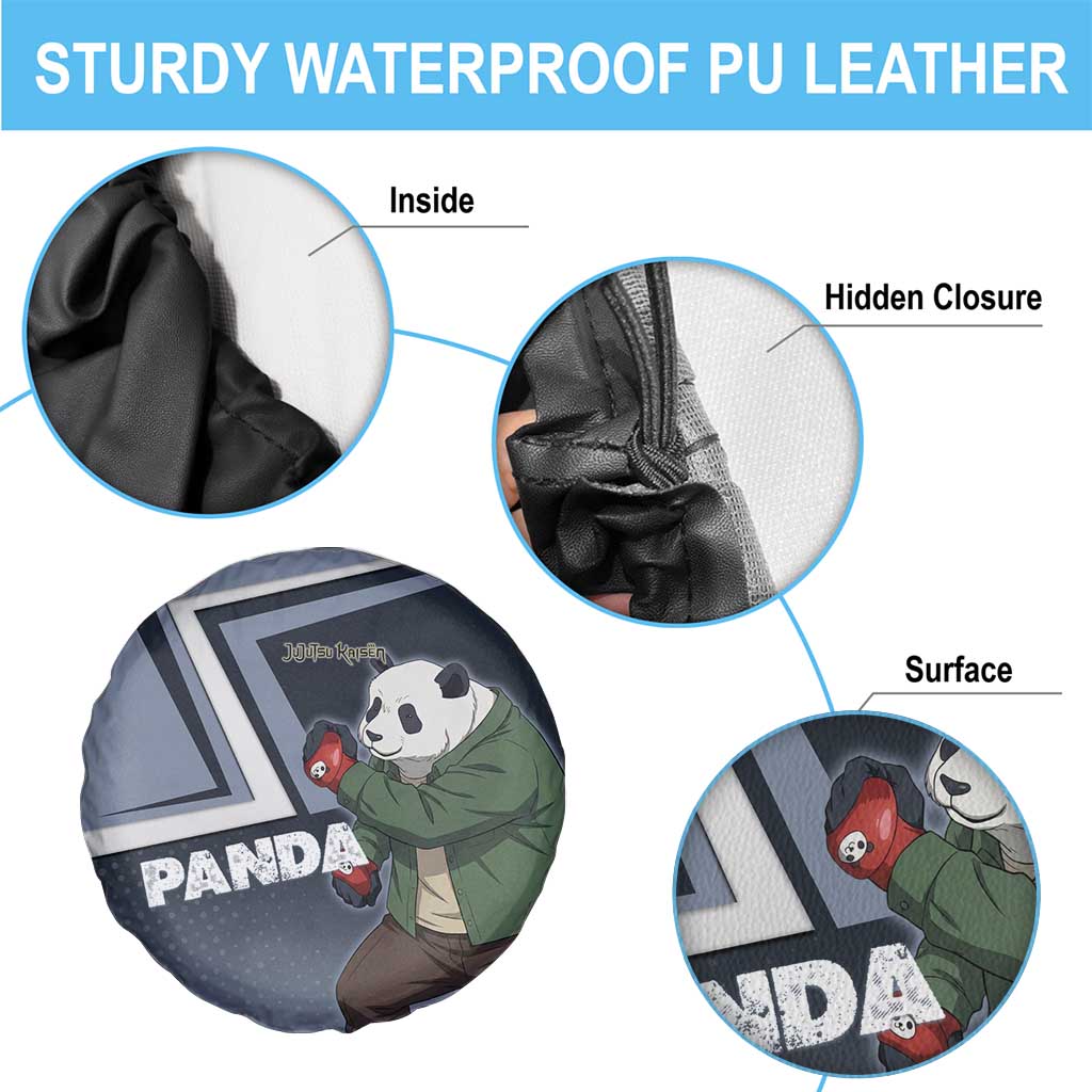 Panda Spare Tire Cover Urban Anime Combat Style