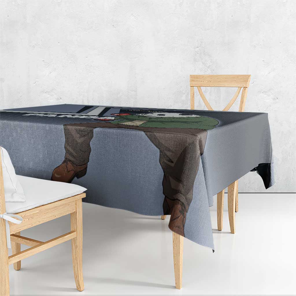 Panda Tablecloth Urban Anime Combat Style