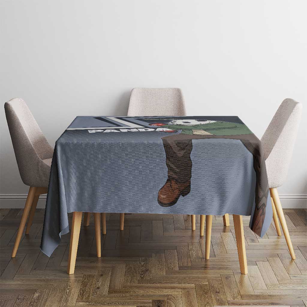 Panda Tablecloth Urban Anime Combat Style