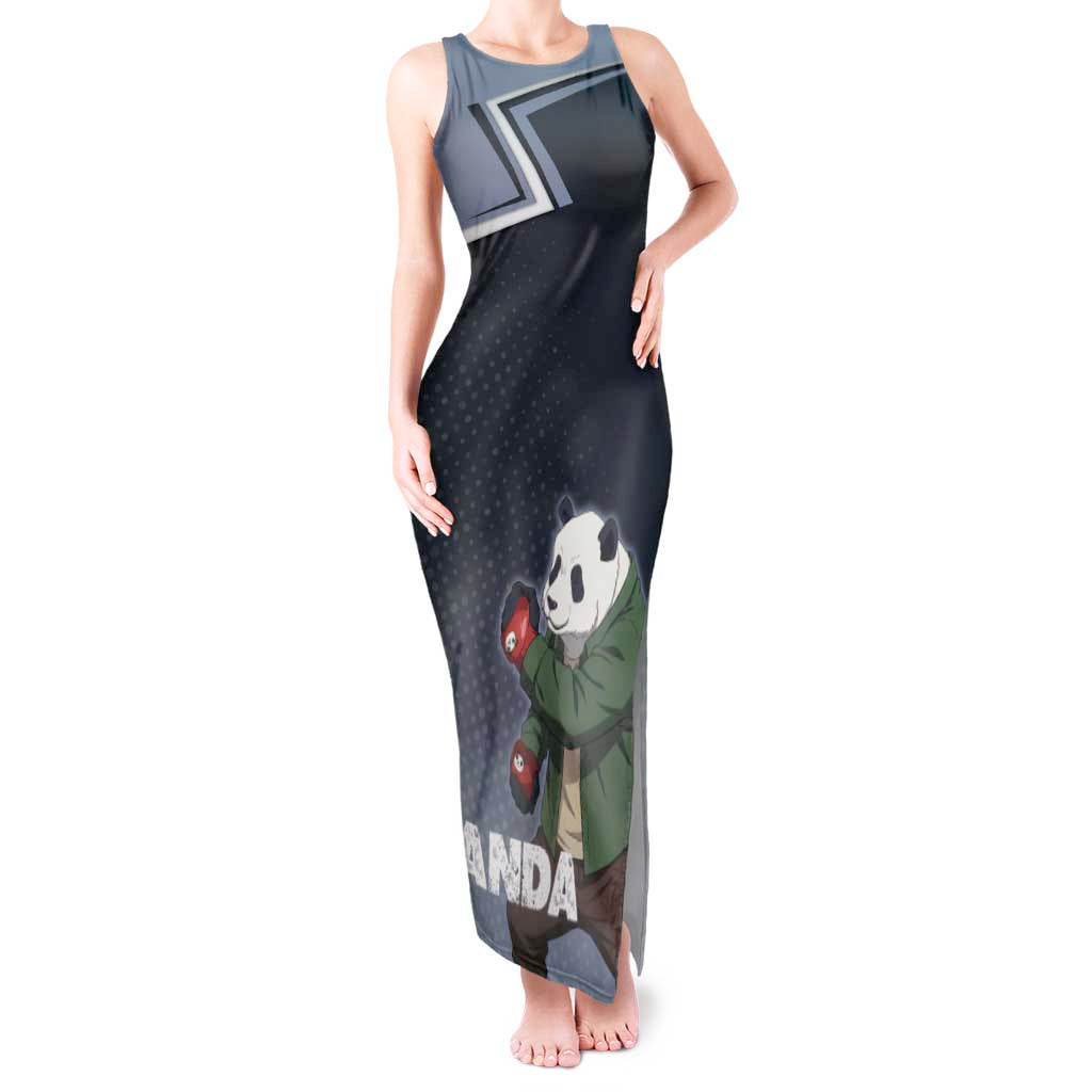 Panda Tank Maxi Dress Urban Anime Combat Style