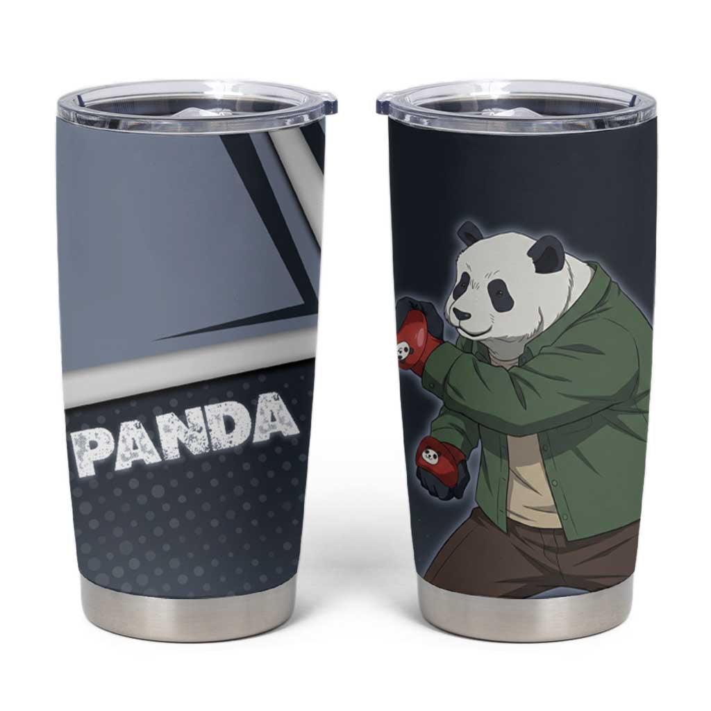 Panda Tumbler Cup Urban Anime Combat Style