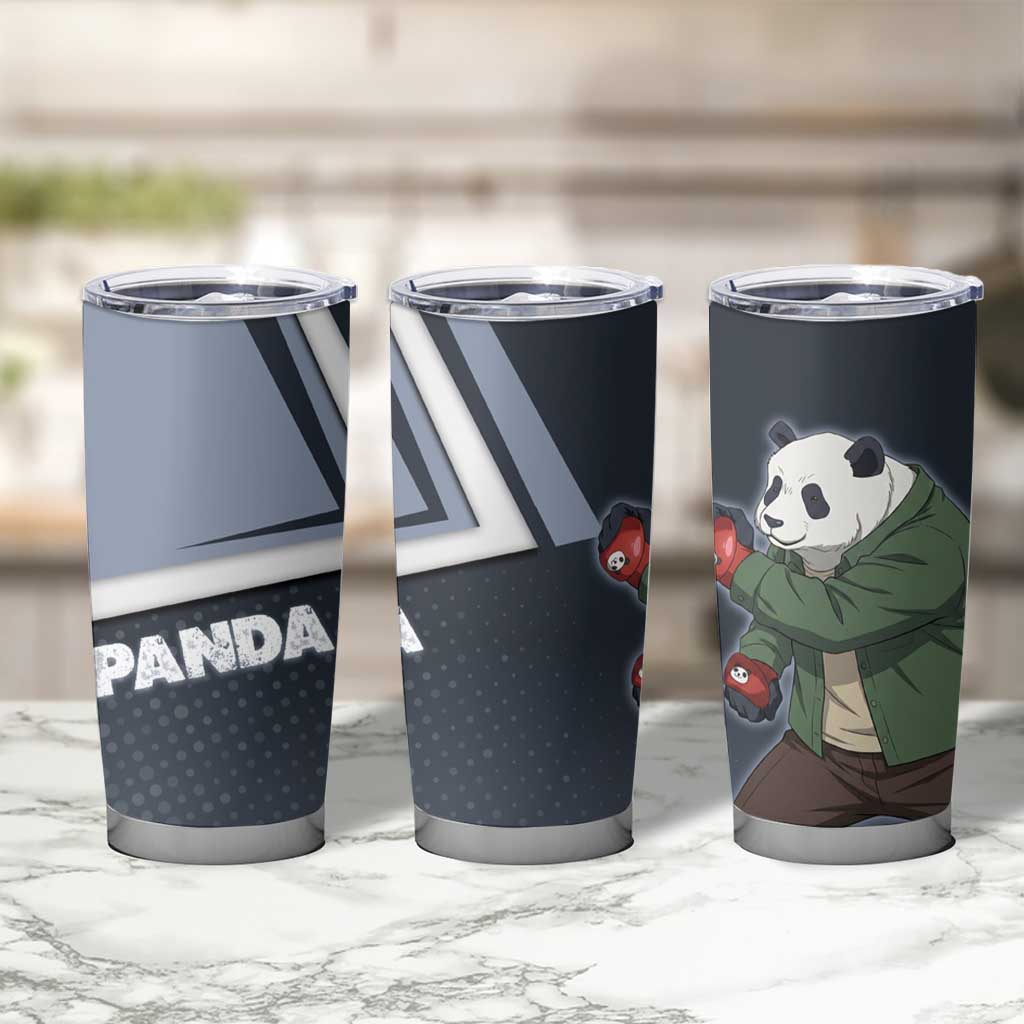 Panda Tumbler Cup Urban Anime Combat Style