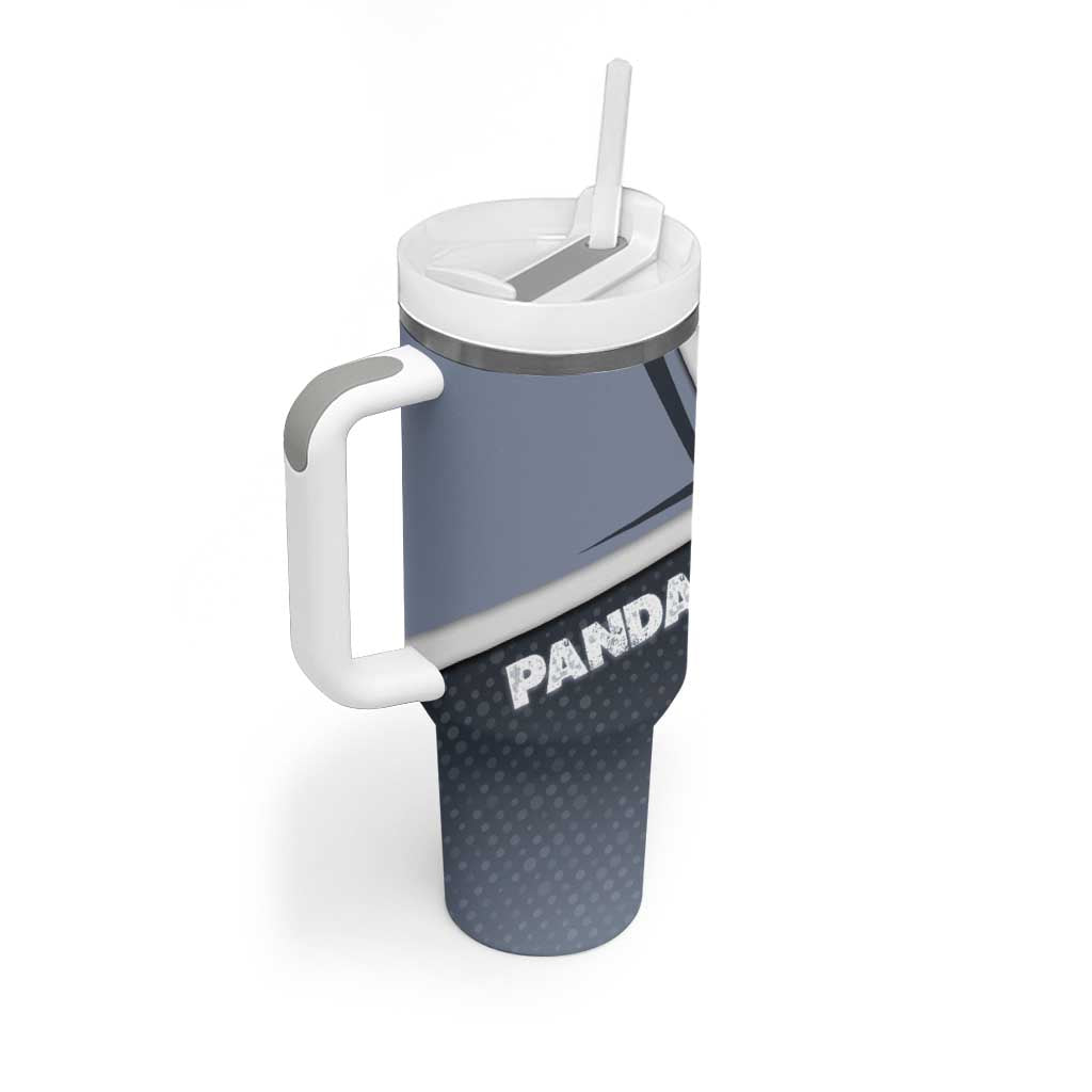 Panda Tumbler With Handle Urban Anime Combat Style
