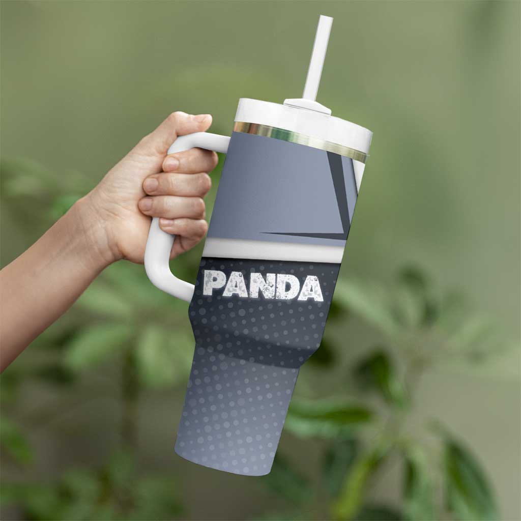 Panda Tumbler With Handle Urban Anime Combat Style