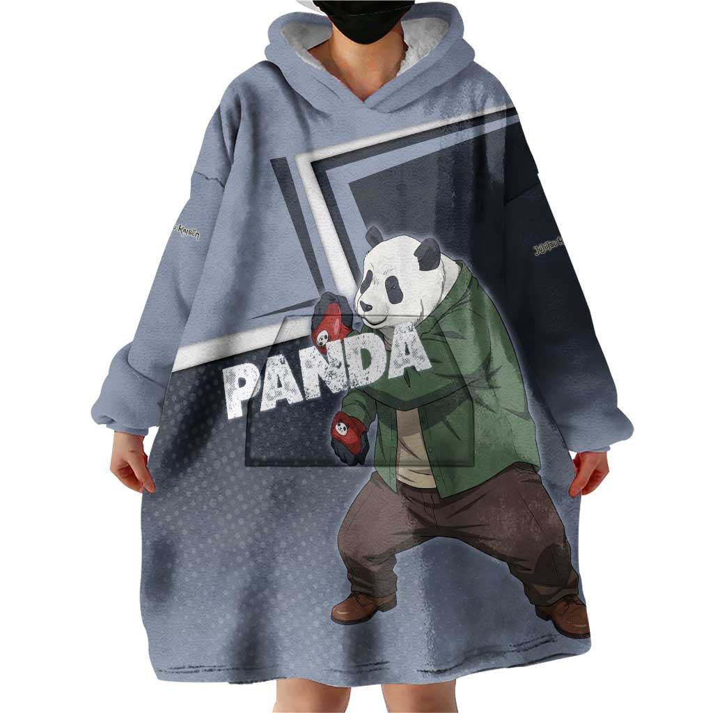 Panda Wearable Blanket Hoodie Urban Anime Combat Style