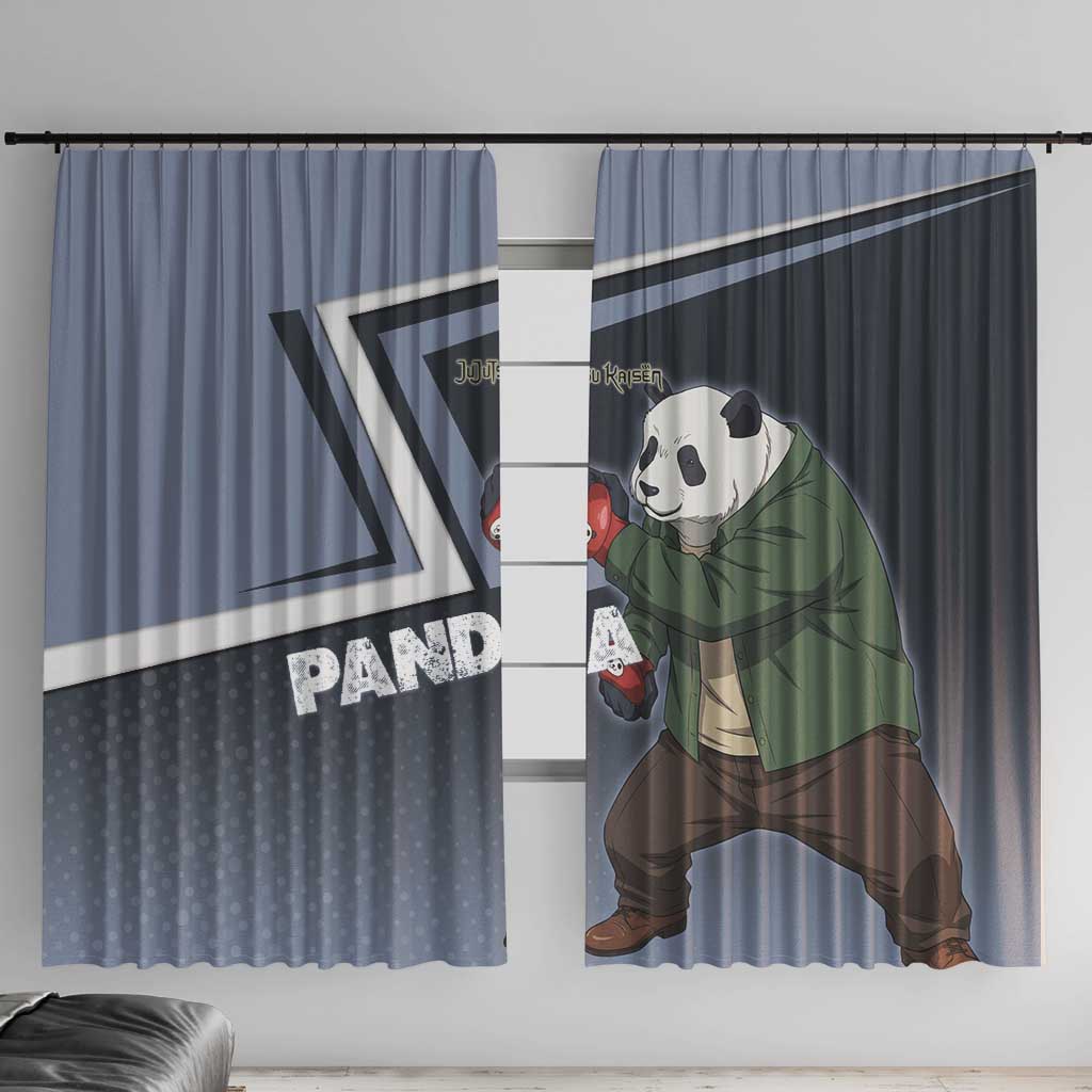 Panda Window Curtain Urban Anime Combat Style