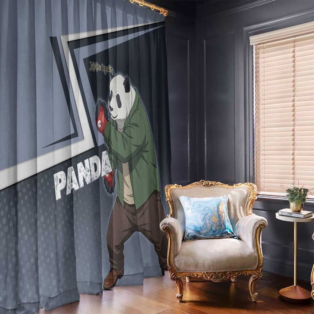 Panda Window Curtain Urban Anime Combat Style