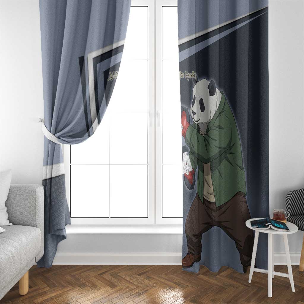 Panda Window Curtain Urban Anime Combat Style